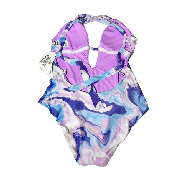Becca Rebecca Virtue ORCHID MULTI Agate Skylar One-Piece Swimsuit - Picture 3 of 8